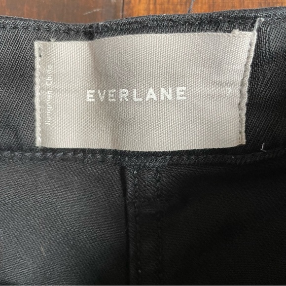 Everlane The Wide Leg Crop Pant Regular Black Jeans Size 2 - Picture 5 of 10